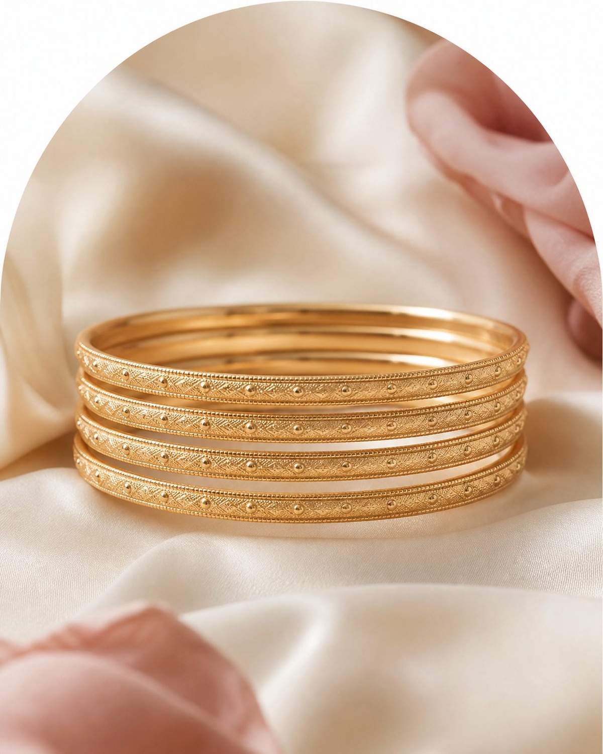 Leela gold bangles